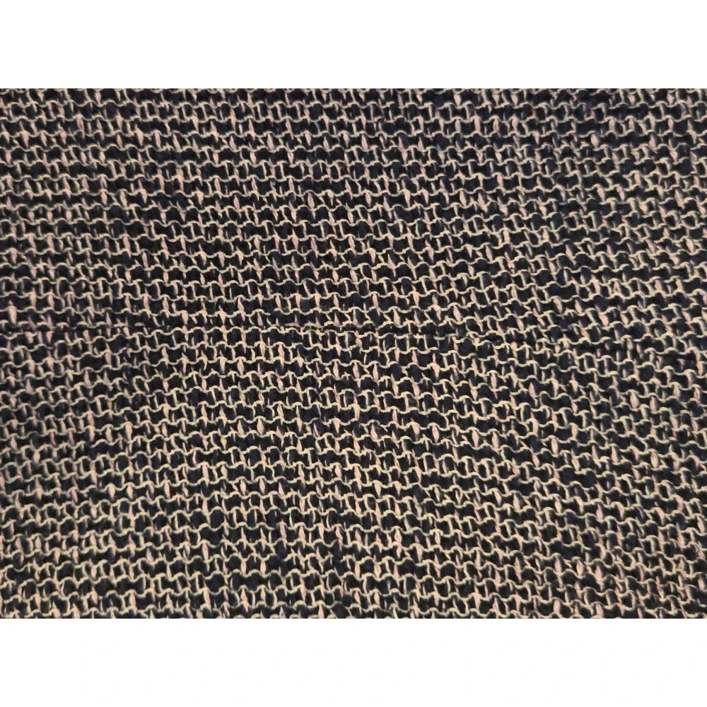 Rebecca Taylor Navy + Cream Confetti Tweed Boucle Fringe Sheath Work Dress Sz 2 - Picture 7 of 13